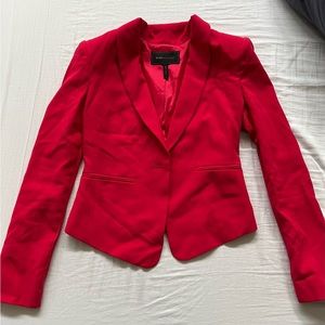 Red Cropped Blazer by BCBGmaxazria